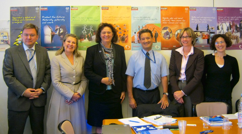 Head of Operations Barbara Wurster with ILO Directors