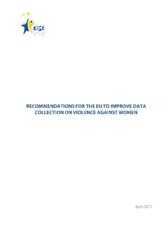 Recommendations for the EU to improve data collection on violence against women