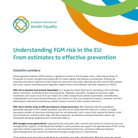Understanding FGM risk in the EU: From estimates to effective prevention