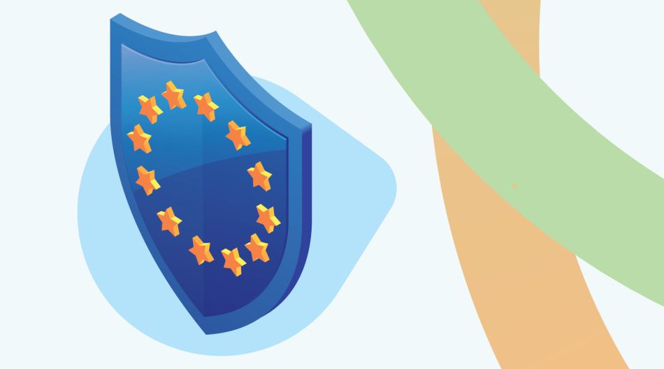 A shield with the EU stars on it