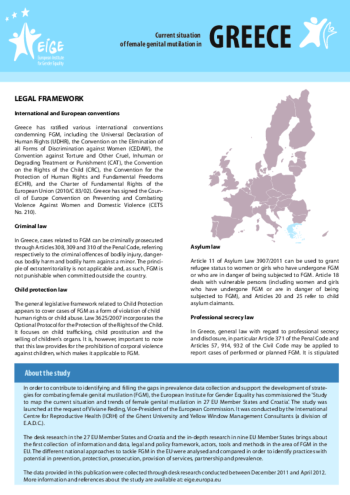 Current situation of female genital mutilation in Greece