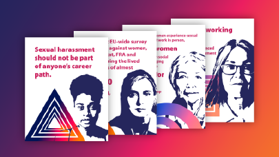 Some of the gender based violence survey visuals and messages.