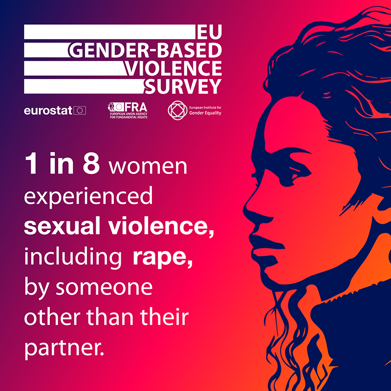 1 in 8 women experienced sexual violence, including rape, by someone other than their partner.