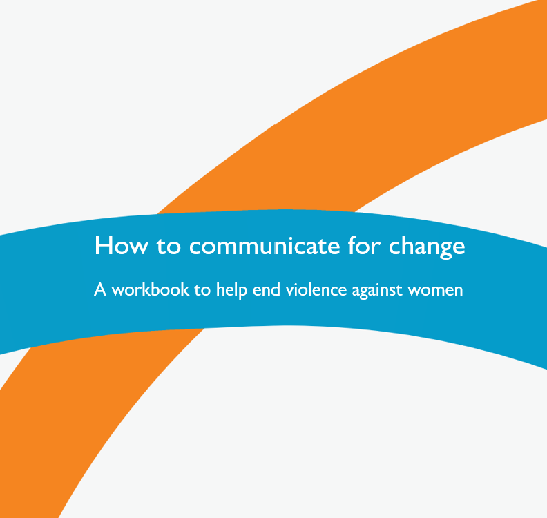 The workbook cover featuring orange and blue interlocking lines and the workbook title