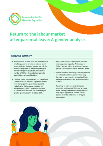 Return to the labour market  after parental leave: A gender analysis