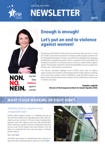 EIGE Newsletter: Special Edition on Violence against Women