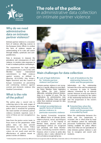 The role of the police in administrative data collection on intimate partner violence