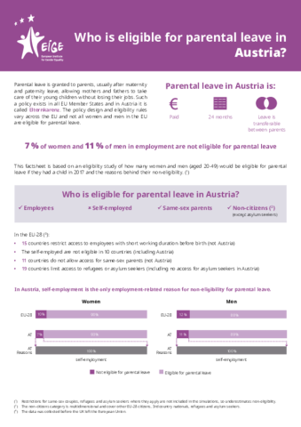 Who is eligible for parental leave in Austria?