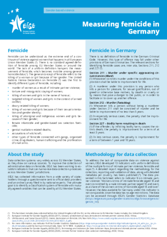 Measuring femicide in Germany