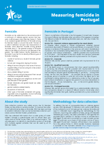 Measuring femicide in Portugal