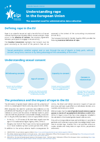 Understanding rape in the European Union: The essential need for administrative data collection