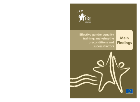 Effective gender equality training: analysing the preconditions and success factors - Main findings