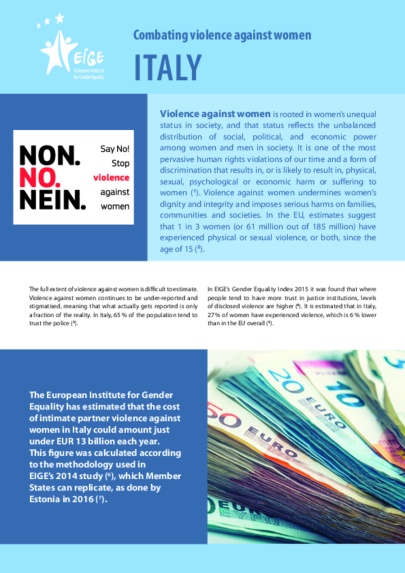 Combating violence against women: Italy