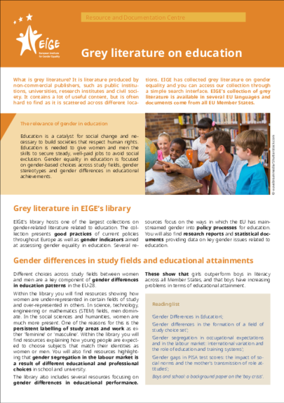 Grey literature on education